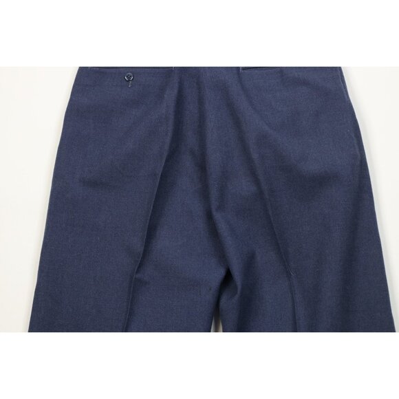 Vtg 50s Korean War USGI Mens 30x31 Wool Serge 18oz USAF Wide Leg Pants Trousers - Picture 13 of 15